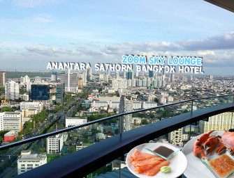 นั่งกินปูเนื้อและบุฟเฟ่ต์นานาชาติ ชมวิวปอดกรุงเทพ (บางกระเจ้า) ที่ ZOOM Sky Lounge @Anantara Sathorn Bangkok Hotel ชิลมาก บอกเลย