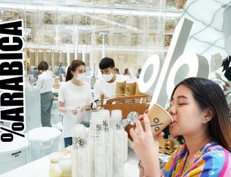 นั่งจิบกาแฟร้านดังสัญชาติญี่ปุ่น %Arabica (อาราบิก้า) กาแฟรสชาติดี ร้านแสงสวย สไตล์มินิมอล ถ่ายรูปดูดีมีสไตล์ #ชอบตรงนี้ ห้าๆๆๆ