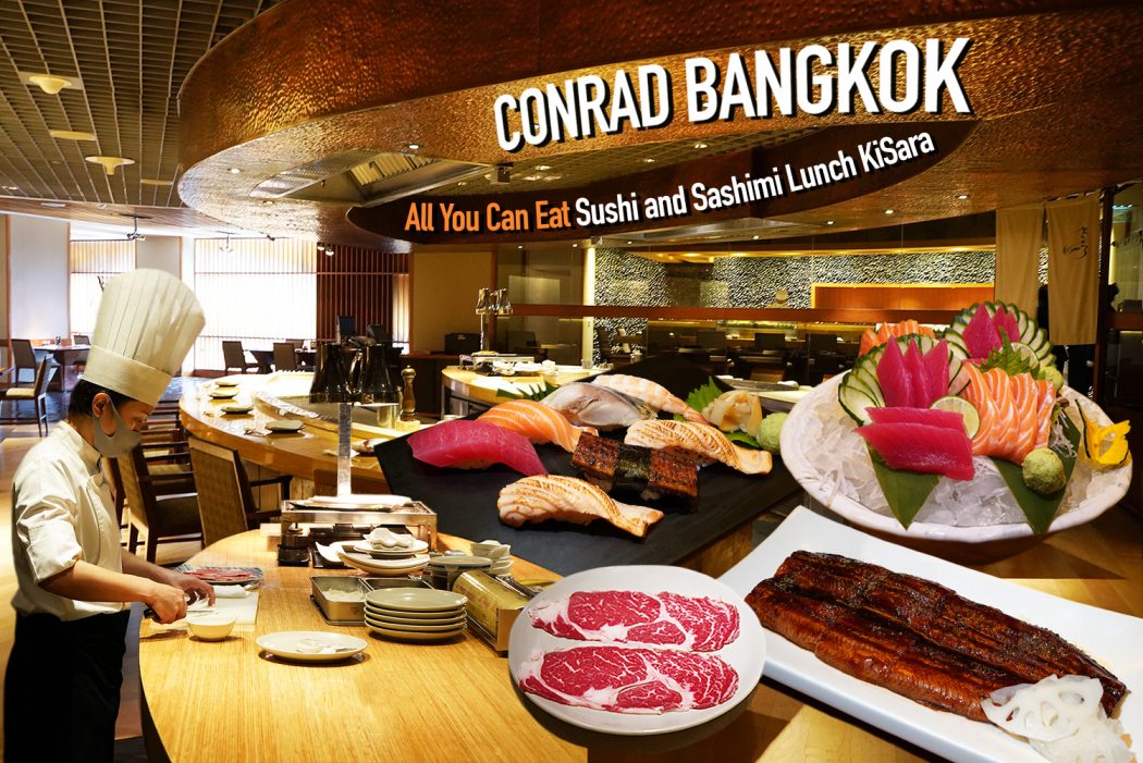 All You Can Eat Sushi and Sashimi KiSara Restaurant Conrad Bangkok 0