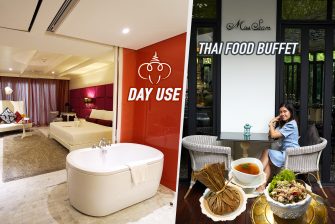 พักผ่อน (DAY USE) อาบน้ำ นอนหลับ งีบ กินบุฟเฟ่ต์อาหารไทย ขนมไทย นวดตัวสบายๆ #กิจกรรมเยอะ ห้าๆๆๆ @โรงแรมหัวช้างเฮอริเทจ กรุงเทพฯ ชิลไปอี๊ก…