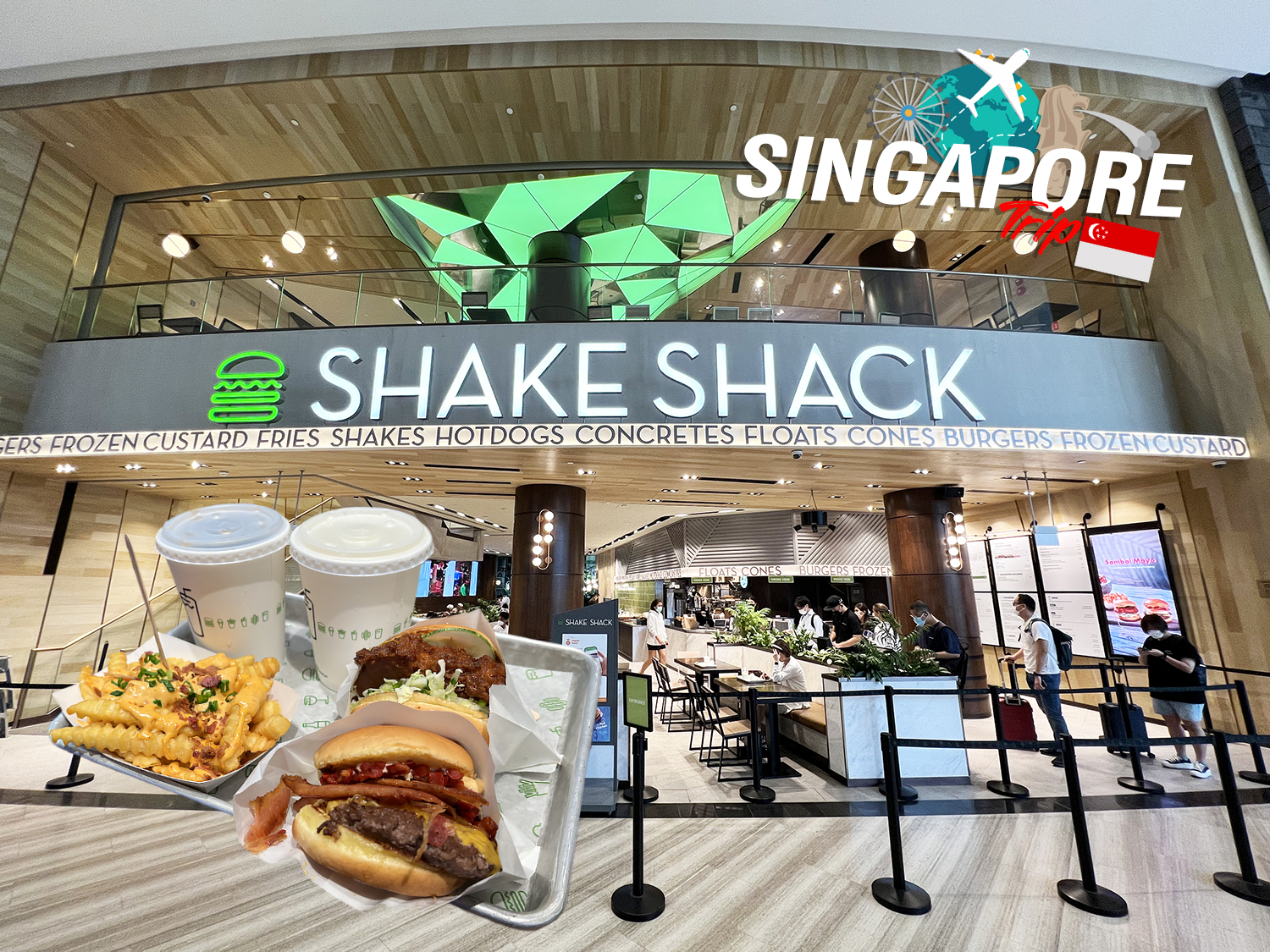 กิน Shake Shack Burger สนามบินชางงี (Changi Airport) Singapore แบบ Step by Step อร่อยมั๊ย เดี๋ยวบอก…